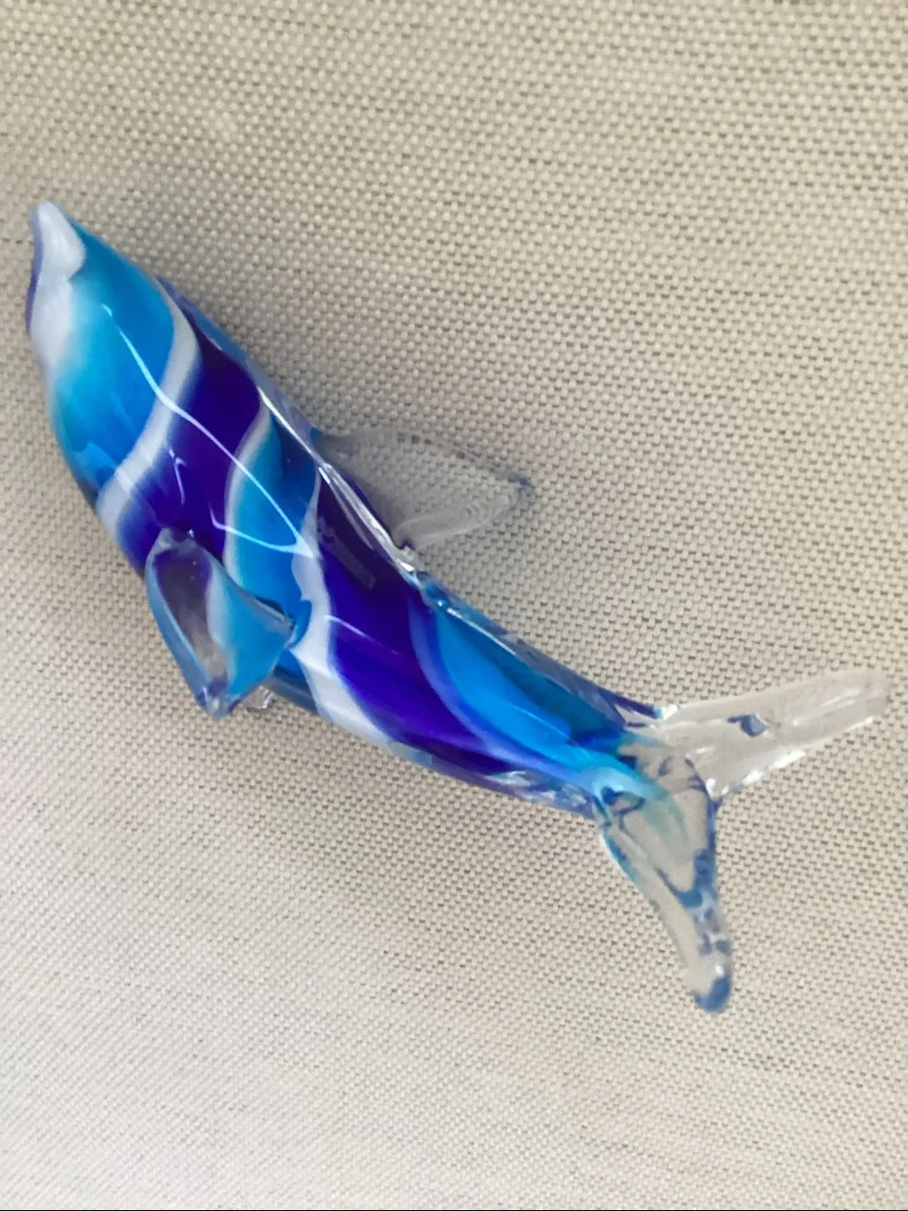 Hand Blown Glass Dophin